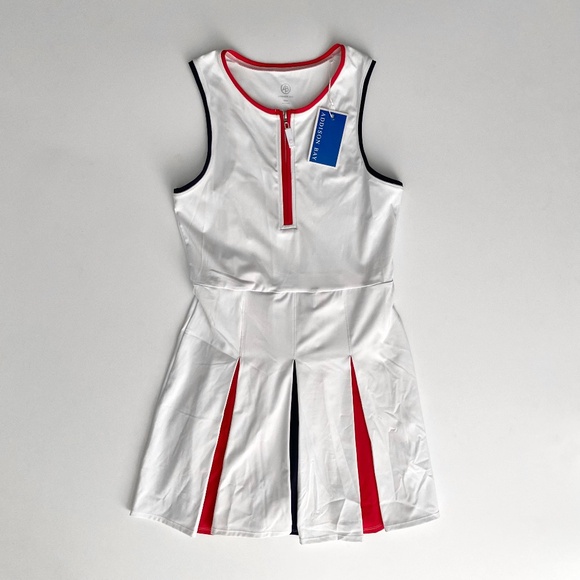 Addison Bay Dresses & Skirts - Addison Bay Nwt Smooth Sport Liberty Active White / Navy / Poppy Dress